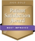 2020 gold patient satisfaction award - most improved badge