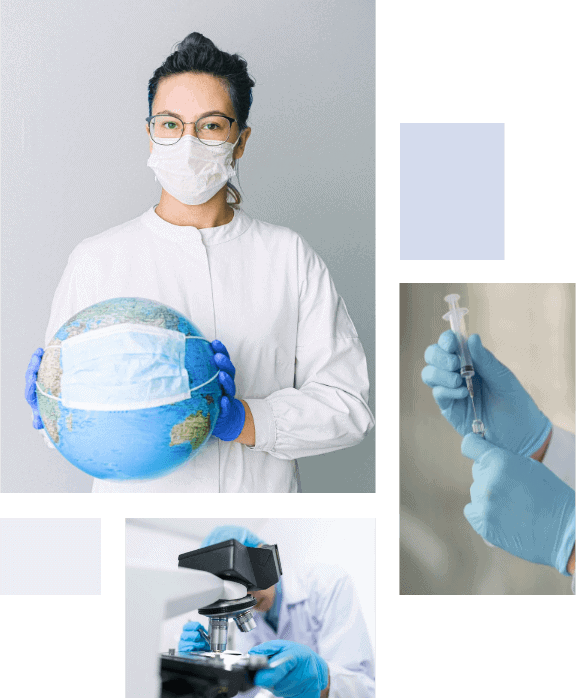 medical professional collage